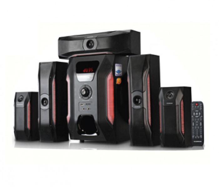 Olsenmark OMMS1156 5.1 CH Multimedia Speaker with Remote Control - Black - Zoom Image