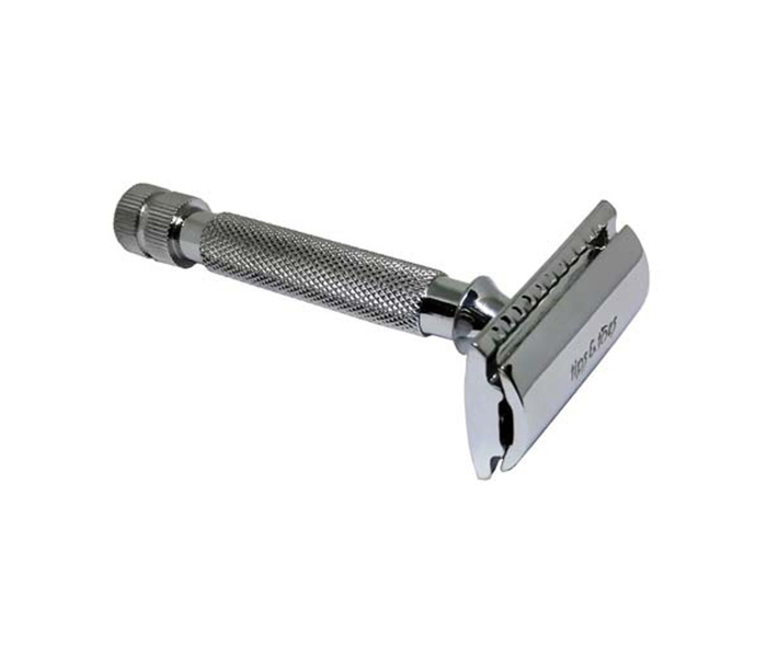 Tips & Toes TT-674 Stainless Steel Double Edge Safety Razor - Steel colour - Zoom Image 1