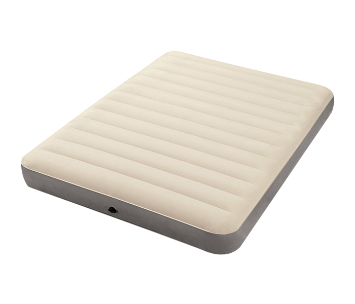 Intex ZX-64703 Inflatable Queen Size Dura-Beam Single High Fiber-Tech Airbed - Off White - Zoom Image