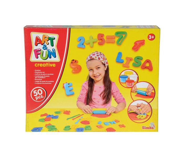 Simba 6325377 Art & Fun ABC and Numbers Dough Set - Zoom Image 5