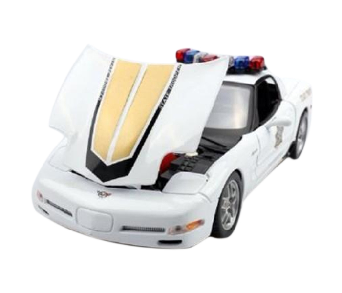 Maisto 31383  Special Edition 1:18  - 2001 Chevy Corvette Z06 Police White - Zoom Image 3