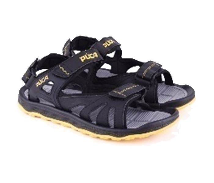 Puca PU17M4159 EU44 Scorpius Sandals for Men - Black & Yellow - Zoom Image