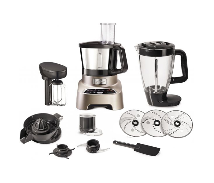 Moulinex FP828H 1200Watts Double Force Food Processor - Premium Silver & Dark Grey - Zoom Image 3