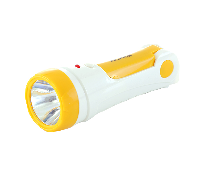 Krypton KNFL5009 Rechargeable LED Plastic Torch with Lamp - White & Yellow - Zoom Image 2