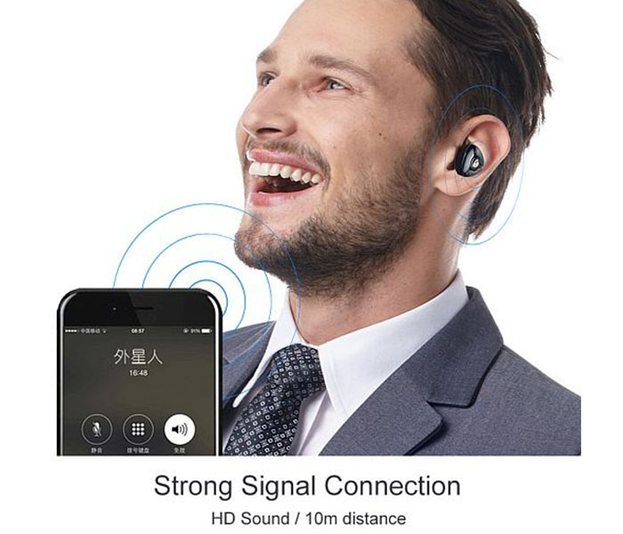 Ovleng Mini High End Clear Sound In Ear Wireless Bluetooth Ear Buds with Mic - Zoom Image 1