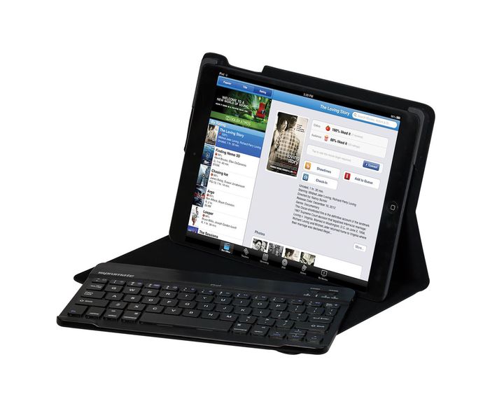 Promate Prof Super Slim Protective Case with Detachable Bluetooth Keyboard for iPad Air - English/Arabic - Zoom Image 2