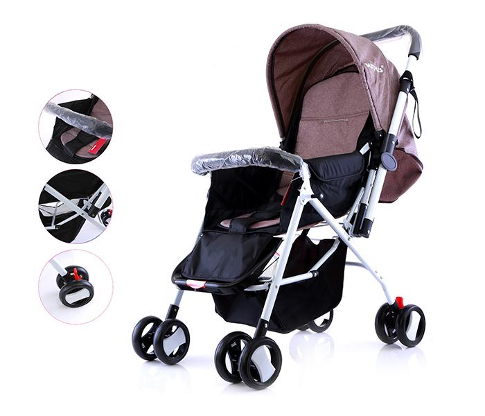 Baby Plus BP7738 Baby Stroller - Coffee - Zoom Image