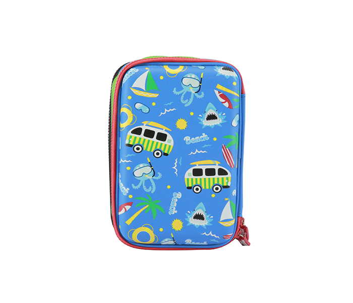 Smily Kiddos SK11001041 Hardtop Triple up Pencil Case - Blue - Zoom Image 2