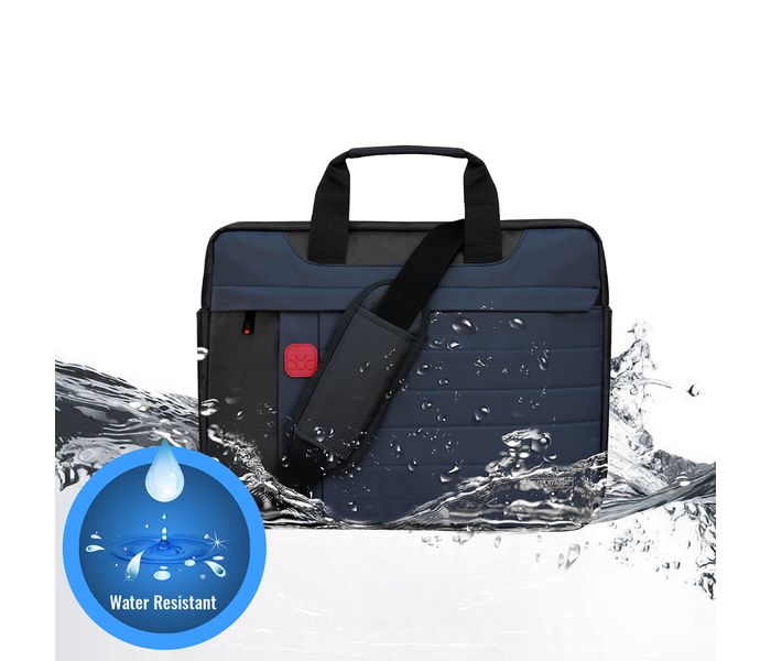 Promate Urbaner-MB 15.6 inch Messenger Bag with Multiple Storage Options, Blue - Zoom Image 5