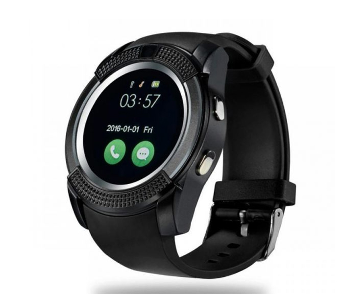 Bingo V8 Bluetooth Smart Watch With Sim And Camera - Black - Zoom Image 3