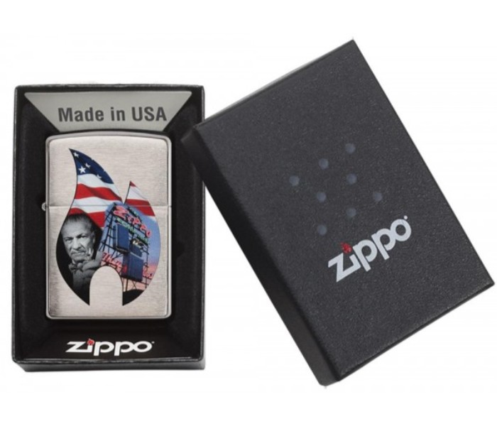 Zippo 29075 Flame Collage Lighter Silver - Zoom Image 4