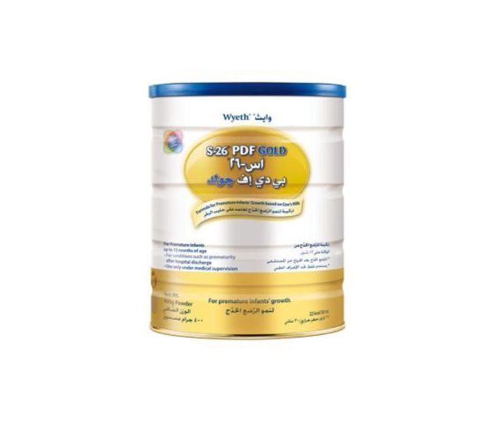 Wyeth N11966018A S-26 PDF Gold For Premature Infant Growth Formula 400 g - Zoom Image