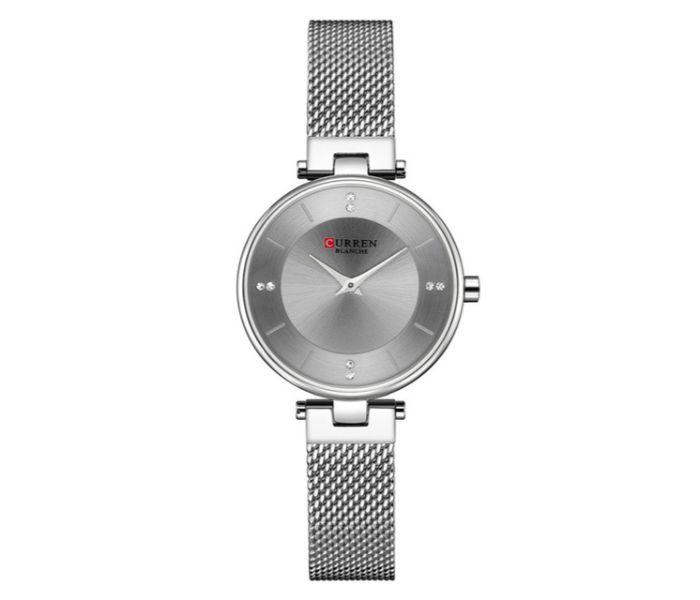 Curren 9031 Stainless Steel Analog Quartz Watch For Women - Grey - Zoom Image