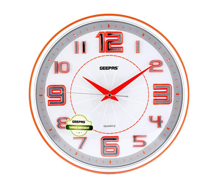 Geepas GWC4813 Taiwan Movement Wall Clock with 3Dhour Numbers - Zoom Image 1