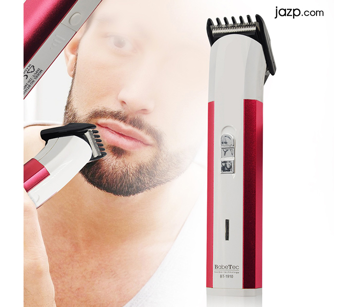 Babe Tec BT-1910 Smooth and Pefect Hair Trimmer - White & Red - Zoom Image 1