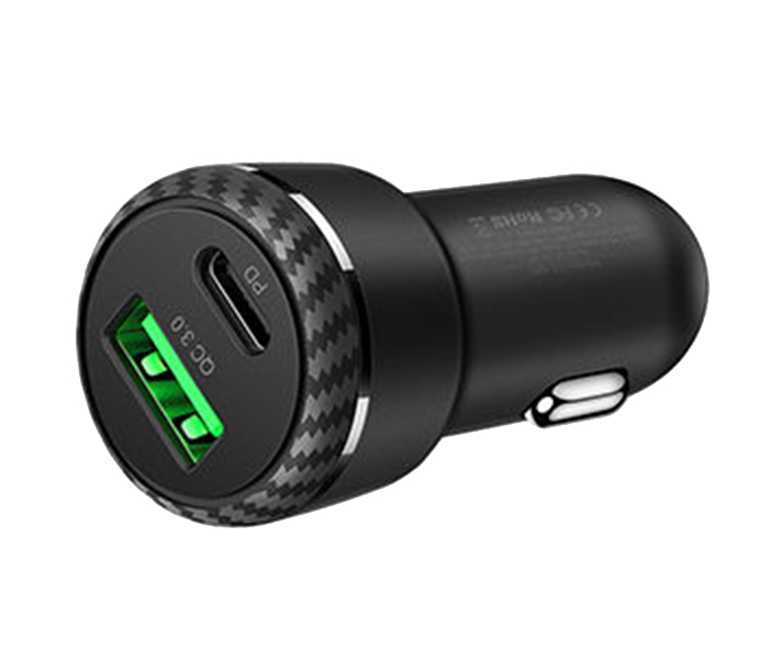 Mcdodo CC-5970 Dual USB Quick Car Charger with Type-C Port - Black - Zoom Image 6