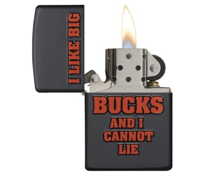 Zippo 29342 218 I Like Big Bucks Lighter Black - Zoom Image 1