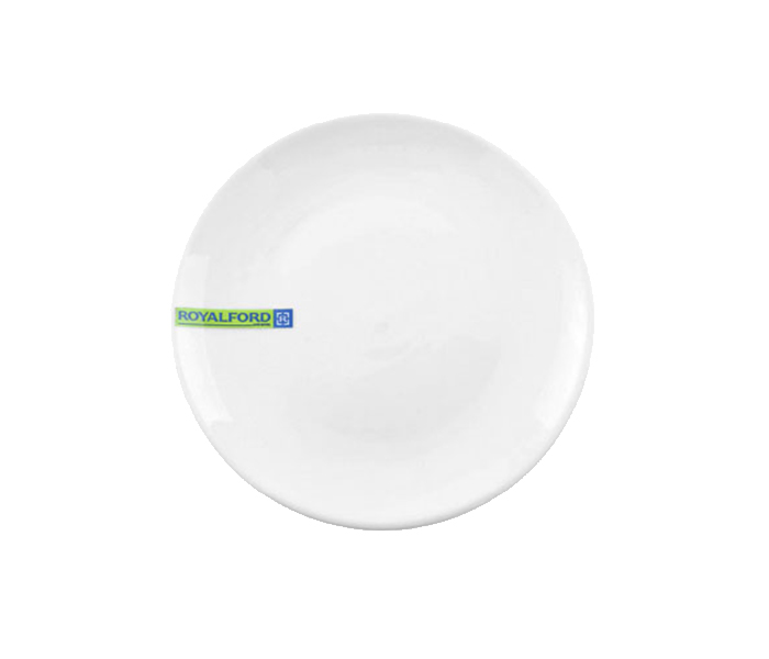 Royalford RF7992 9-inch Porcelain Ware Magnesia Dinner Plate - White - Zoom Image