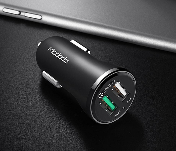 Mcdodo CC-4910 30W Dual Port USB Car Charger with Quick Charge - Black - Zoom Image 7