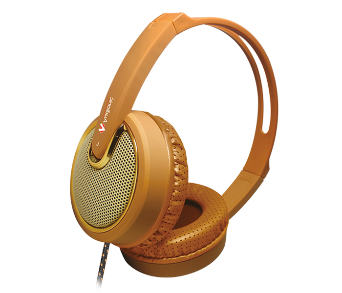 Audionic CLASSIC-101 Headphone with Mic, Gold - Zoom Image 1