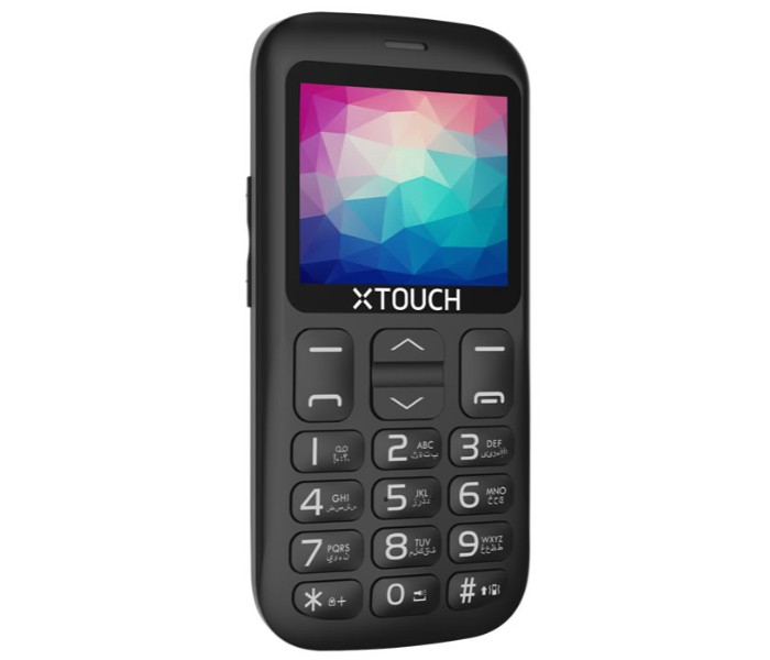 Xtouch SP4 Original and Senior Unique Design Dual Sim Feature Phone Ivory Black - Zoom Image 2