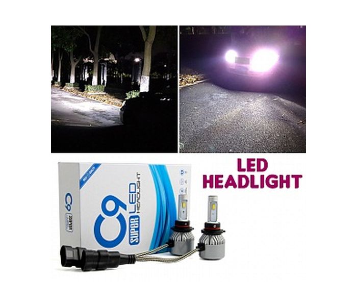 C9 High Quality Compact Design Super LED Car Headlight - 100W - Zoom Image 2