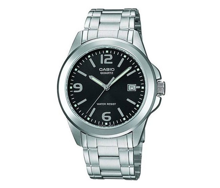 Casio MTP-1215A-1ADF Mens Analog Watch Silver and Black - Zoom Image