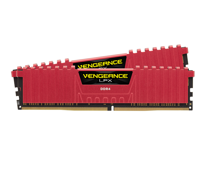 Corsair CMK32GX4M2B3200C16R Vengeance LPX 32GB DDR4 DRAM 3200MHz C16 Memory Kit - Red - Zoom Image 5