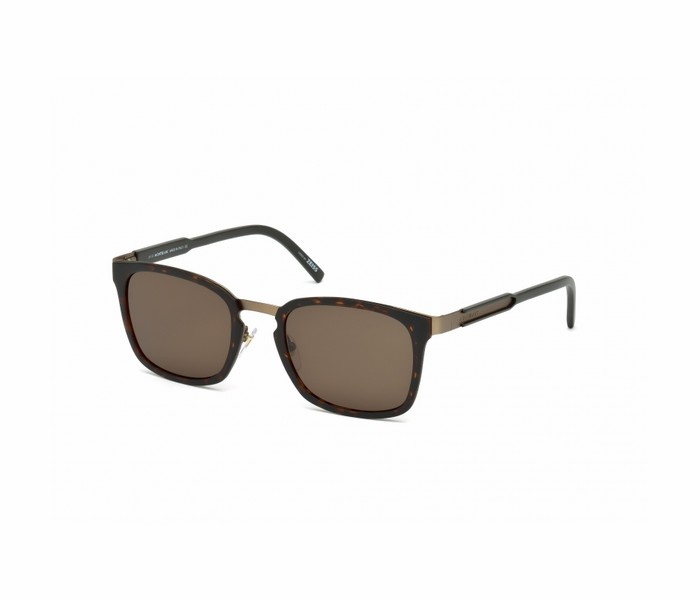 Mont Blanc MB591S 52E Wayfarer Brown Frame & Brown Mirrored Sunglasses for Men - Zoom Image