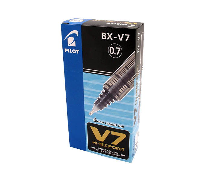 Pilot BX-V7 Hi-Tecpoint Rollerball Pen - Black, Pack of 12 - Zoom Image 3