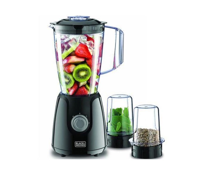 Black and Decker BX440-B5 400W Blender with 2 Mills - Black - Zoom Image 1