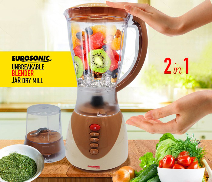 Eurosonic ES-868 High quality Unbreakable 600W Blender - Zoom Image