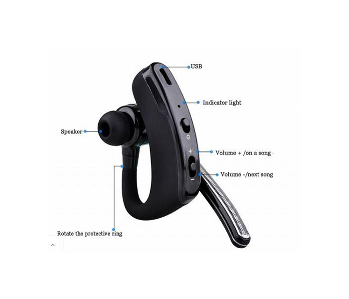 Wireless Bluetooth 4.1 Headset In-Ear Headphones Earpiece With Mic - Zoom Image 1