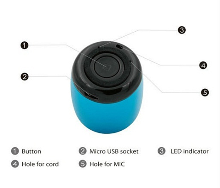 Multi-Color Coin-Sized Aluminum Wireless Rechargeable Bluetooth Speaker - Zoom Image 3