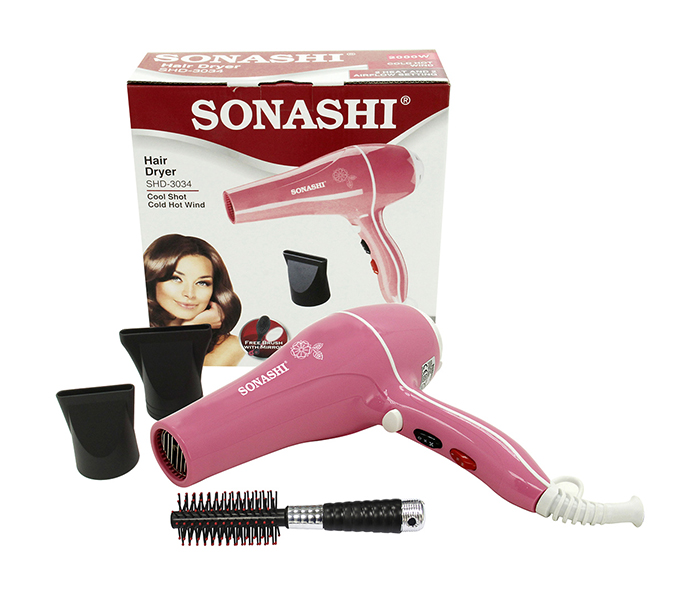 Sonashi SHD-3034 2000W Hair Dryer, Light Pink - Zoom Image 3