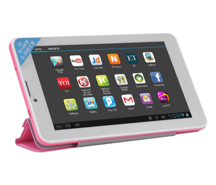 iTouch X705, Tablet 7 inch, Android 4.4.2, 16GB, 1GB DDR3, 4G LTE, Wi-Fi, Quad core, Dual Sim, Dual Camera, Pink - Zoom Image 1