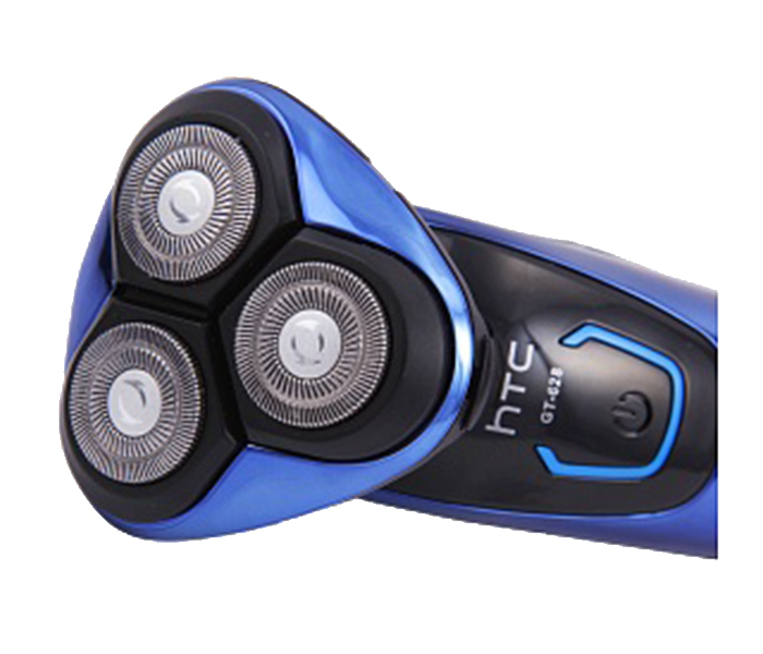 GT628 Super Power Rechargeable 4D Washable Mens Shaver - Blue - Zoom Image 3