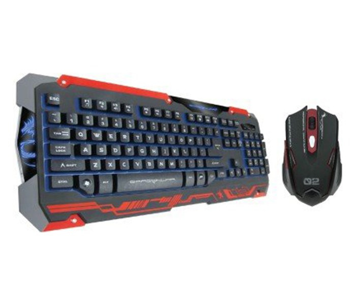 Dragon War GKM-001 Sencari Gaming Keyboard & Mouse Combo Set - Black - Zoom Image 3