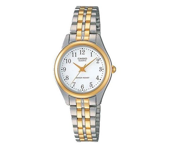 Casio MTP-1129G-7BRDF (CN) Mens Analog Watch White and Silver - Zoom Image