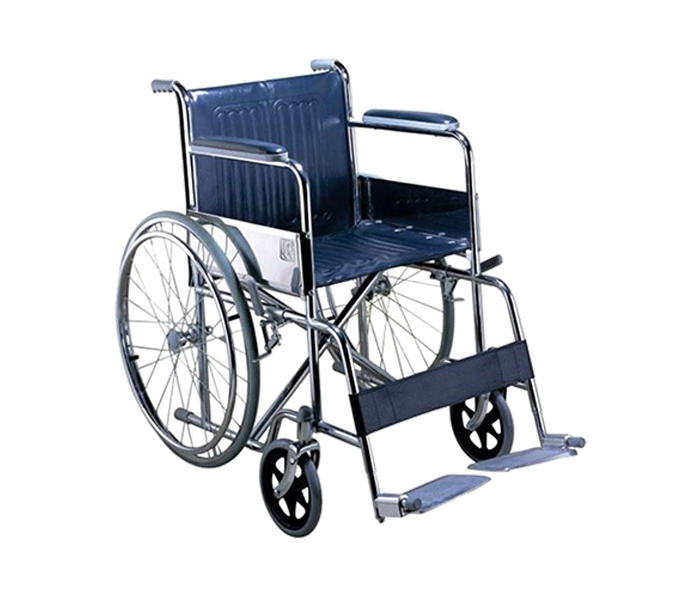 Unbranded N16661027A Chrome Plated Wheel Chair - Zoom Image