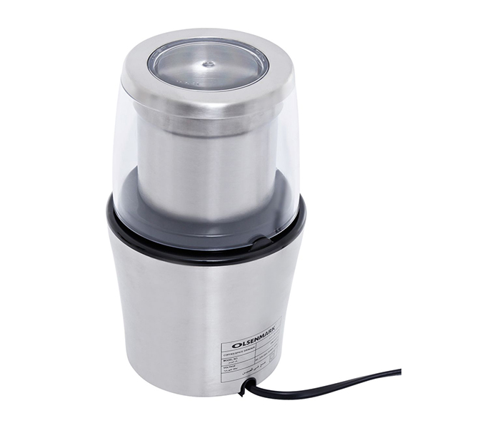 Olsenmark OMCG2213 70G Electric Coffee Grinder with Stainless Steel Blade, Silver - Zoom Image 1