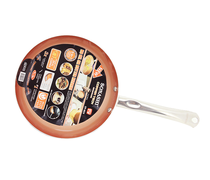 Sonashi SFP-8026 5 In 1 Round Copper Coated Fry Pan - 26cm - Zoom Image 3