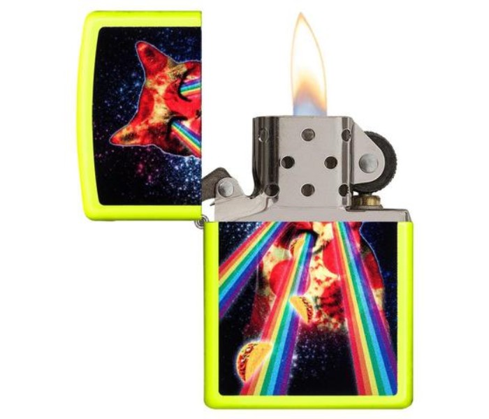 Zippo 29614 28887 Pizza Cat Design Lighter Multicolor - Zoom Image 1