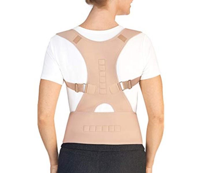 Posture Correcter Back Brace, Adjustable Breathable Comfort Clavicle & Shoulder Back Support Brace for Women and Men,Best Lower Back Support, Biege - Zoom Image 1