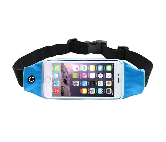 Trands TR-AB098 5.9-inch Running Waist Belt Waterproof Pouch Case - Blue - Zoom Image 5