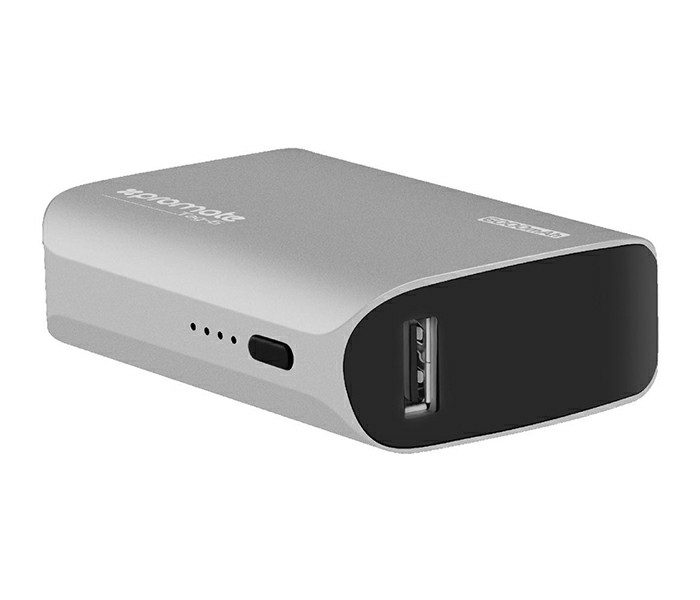 Promate Tag-6 6000 mAh Portable Charger Power Bank with 2.1A Output, Silver - Zoom Image 5