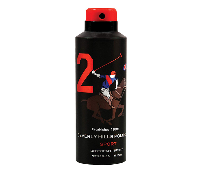 Beverly Hills Polo Club 175ml No.02 Deodorant Spray for Men - Zoom Image