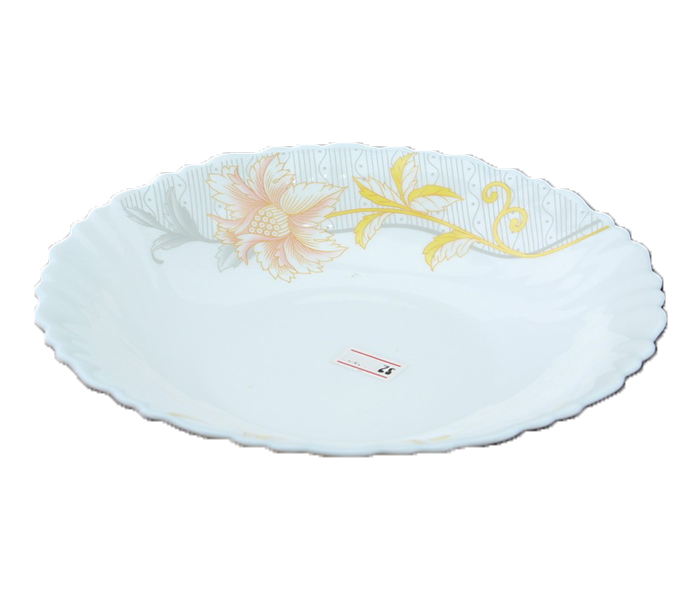 Royalford RF6095 7.5-inch Opal Ware Dream Rose Soup Plate - White - Zoom Image 2