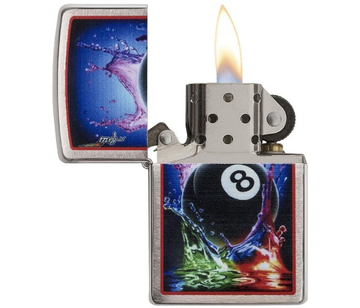 Zippo 29295 200 Mazzi 8 Ball Splash Lighter Multicolor - Zoom Image 1