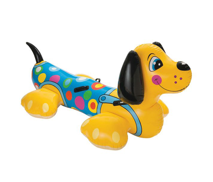 Intex ZX-56556 Inflatable Ride-On Puppy Dog - Yellow - Zoom Image 2